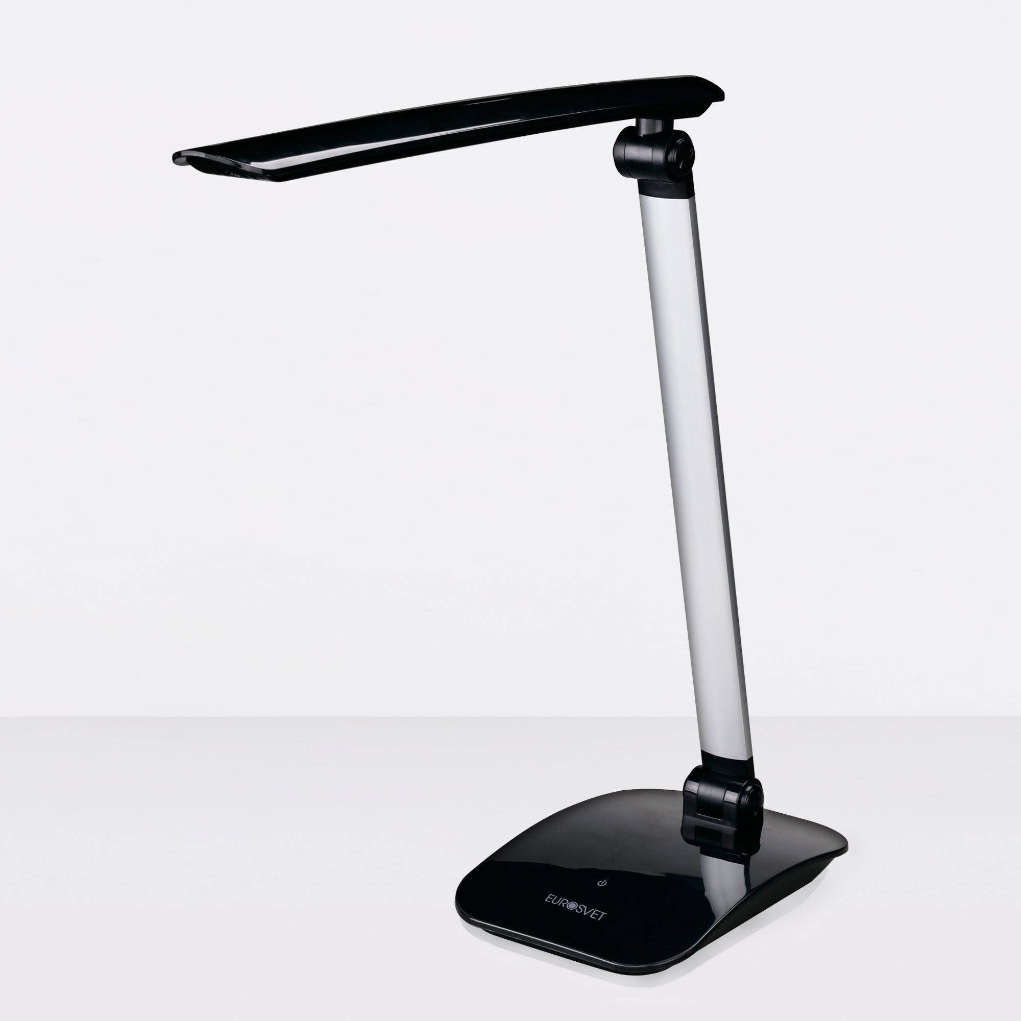Светодиодная настольная лампа Eurosvet Slim 90193/24 черный/серебряный. Фото 1