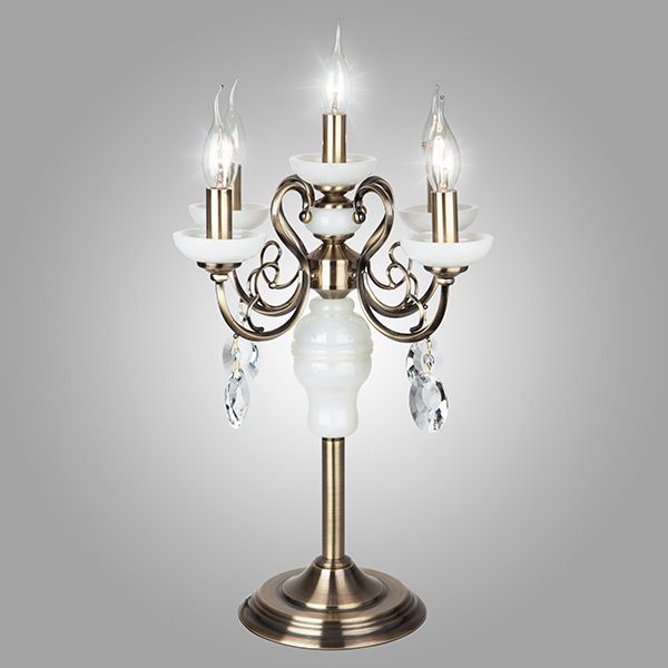 Настольная лампа Eurosvet Ostin 60055/5 античная бронза. Фото 1