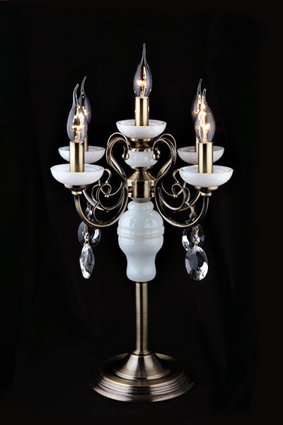 Настольная лампа Eurosvet Ostin 60055/5 античная бронза. Фото 2