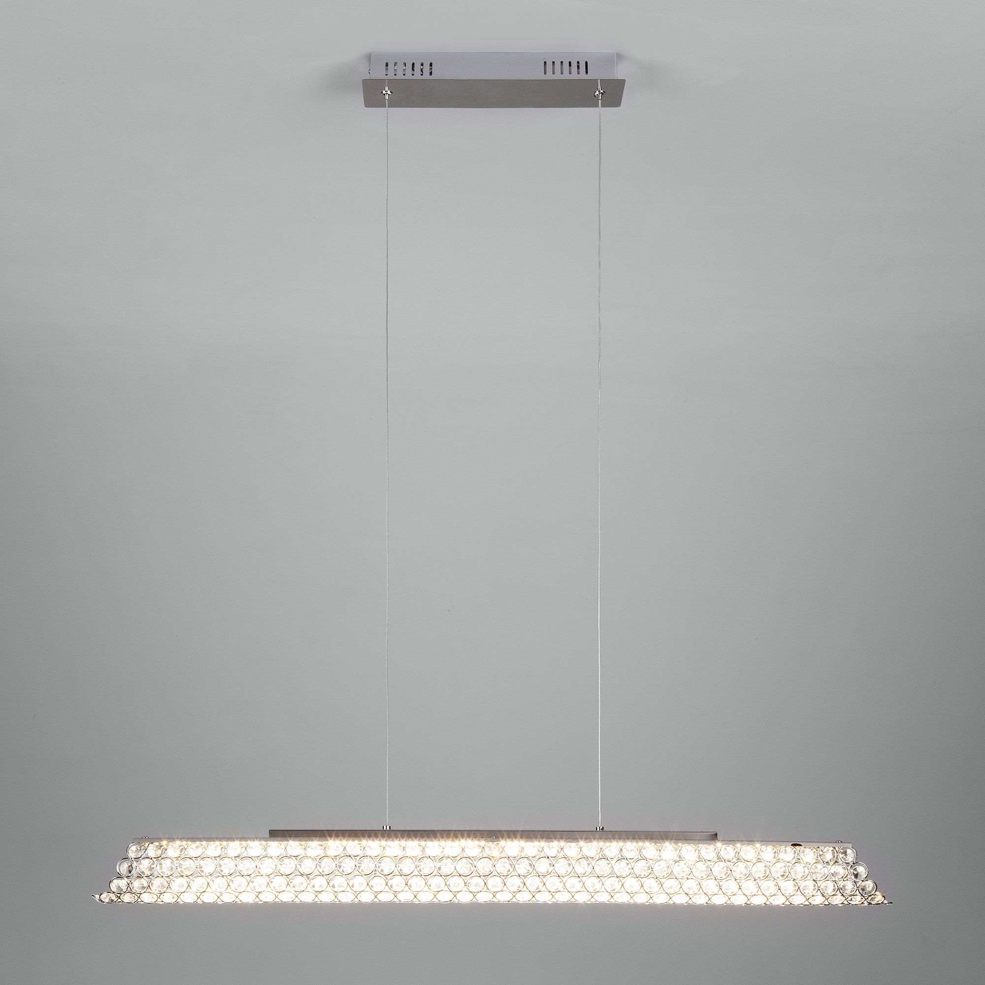 Светодиодный подвесной светильник с хрусталем Eurosvet Azhur 90075/1 хром. Фото 1