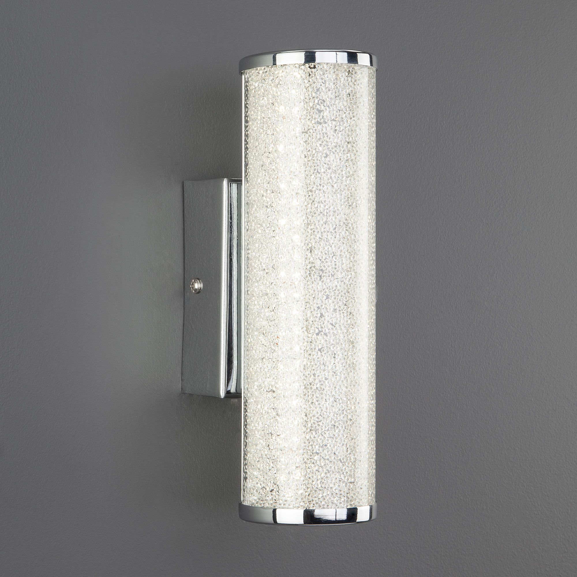Светодиодный настенный светильник с хрустальной крошкой Eurosvet Brilliance 90060/1 хром. Фото 1