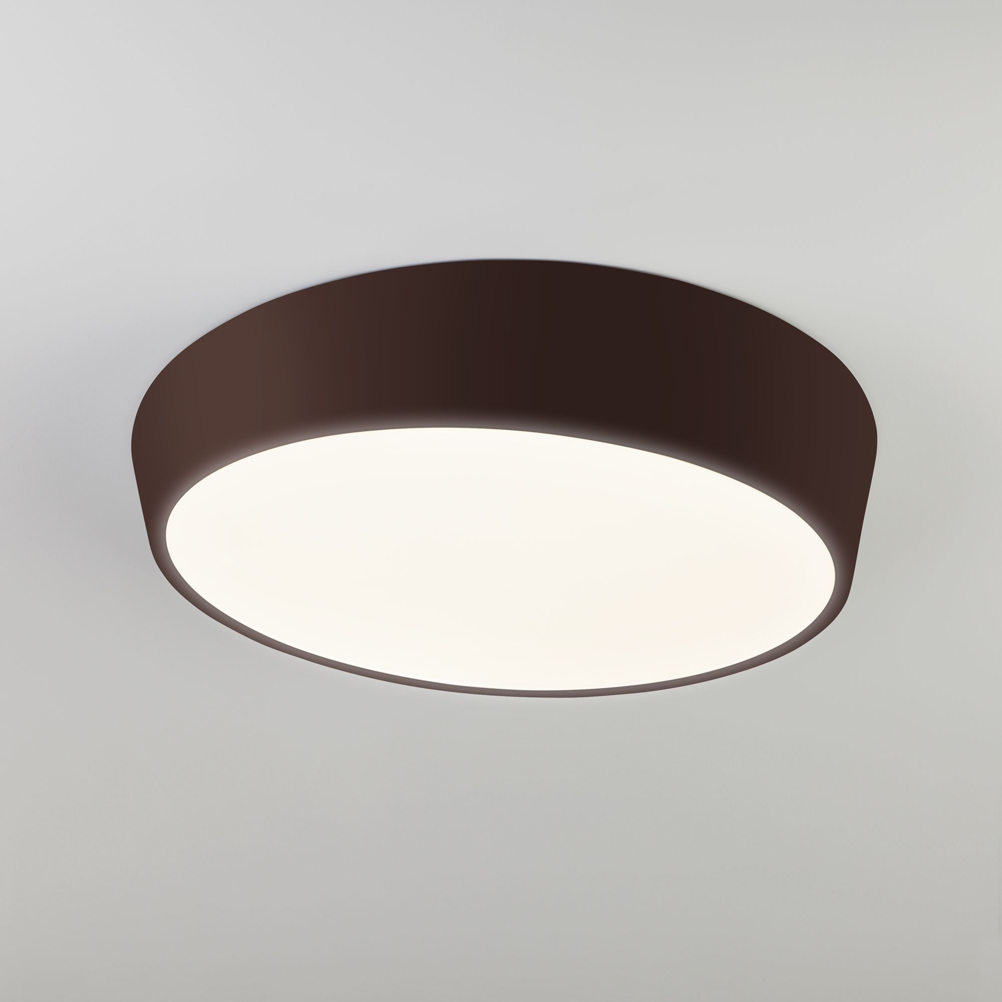 Потолочный светодиодный светильник с пультом Eurosvet Visual 90113/1 коричневый. Фото 1