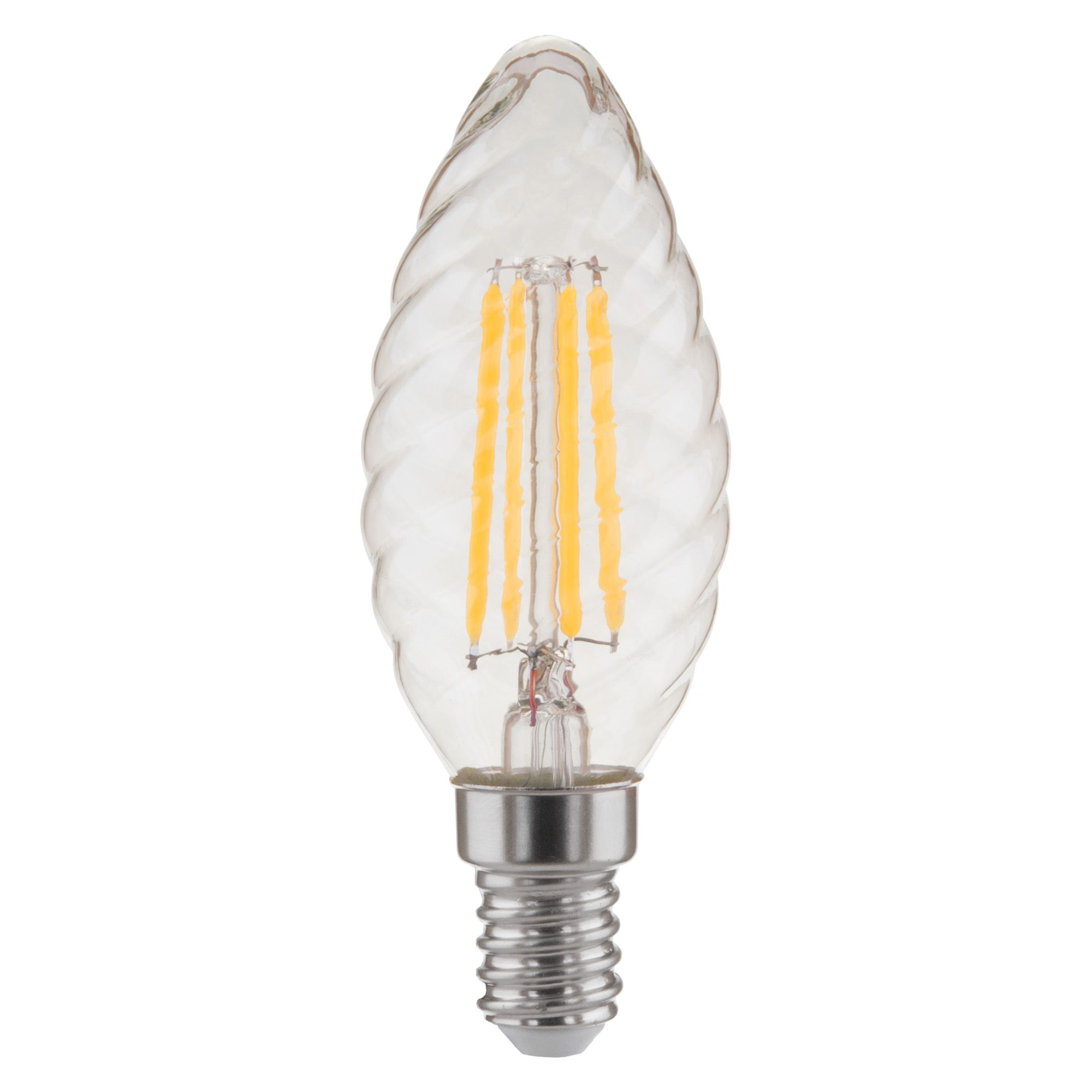 Филаментная лампа "Свеча витая" 7&nbsp;Вт 4200K E14 Elektrostandard Свеча витая F BL129. Фото 2