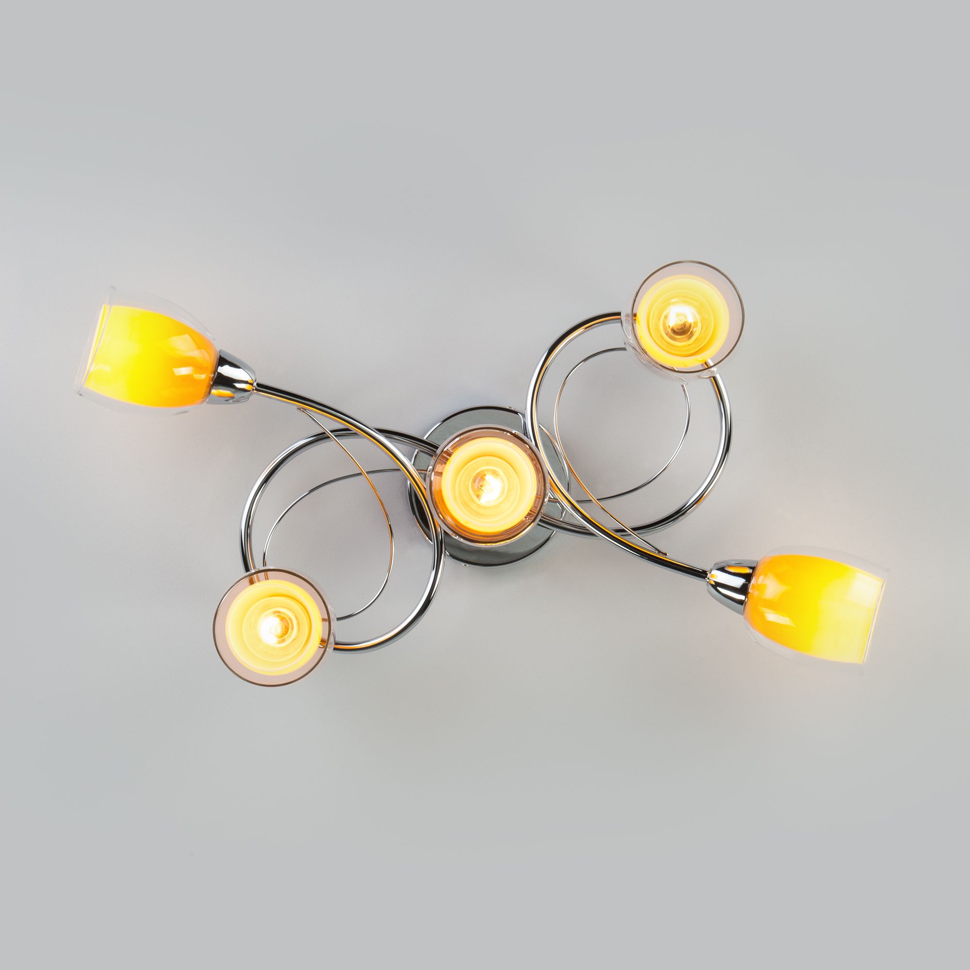 Потолочный светильник с плафонами  Potpourri 30153/5 желтый. Фото 5