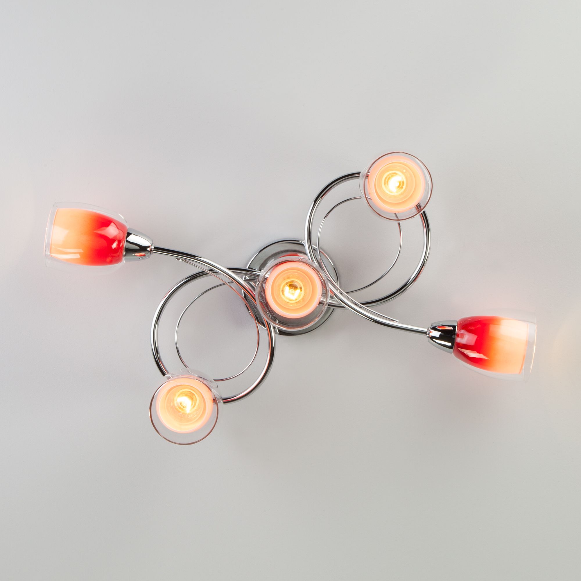 Потолочный светильник с плафонами Eurosvet Potpourri 30153/5 красный. Фото 5