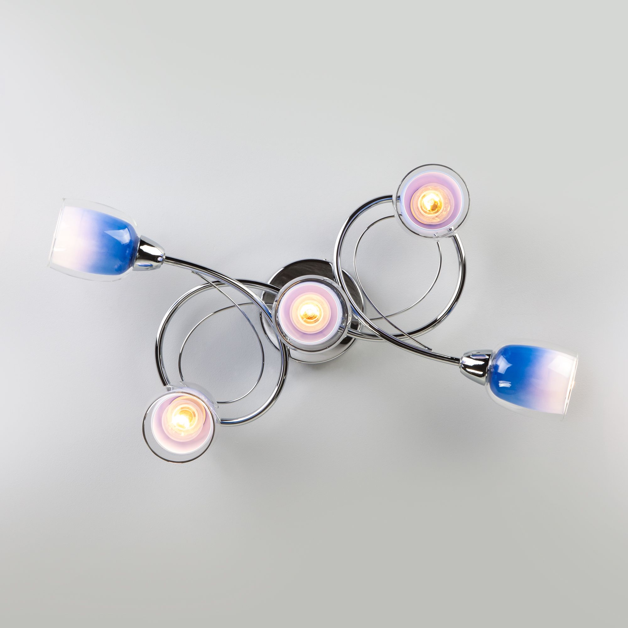 Потолочный светильник с плафонами  Potpourri 30153/5 синий. Фото 5