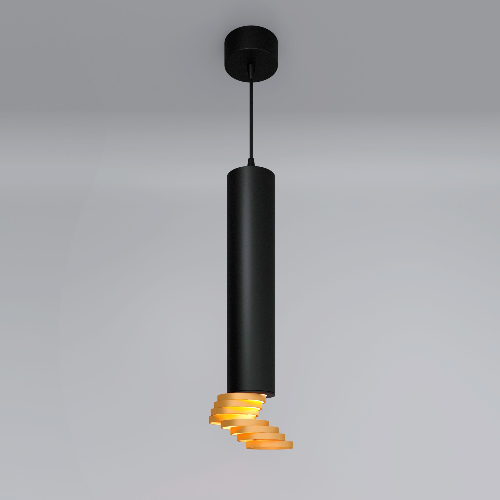Подвесной светодиодный светильник Elektrostandard DLN102/DLN103 DLN103 GU10 черный/золото. Фото 1