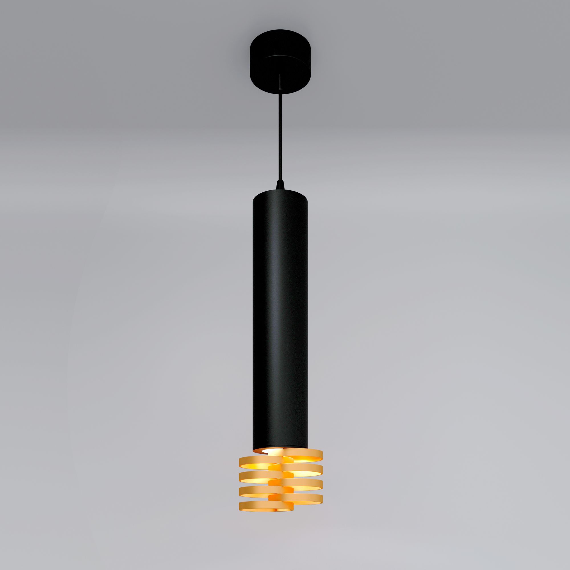 Подвесной светодиодный светильник Elektrostandard DLN102/DLN103 DLN103 GU10 черный/золото. Фото 4