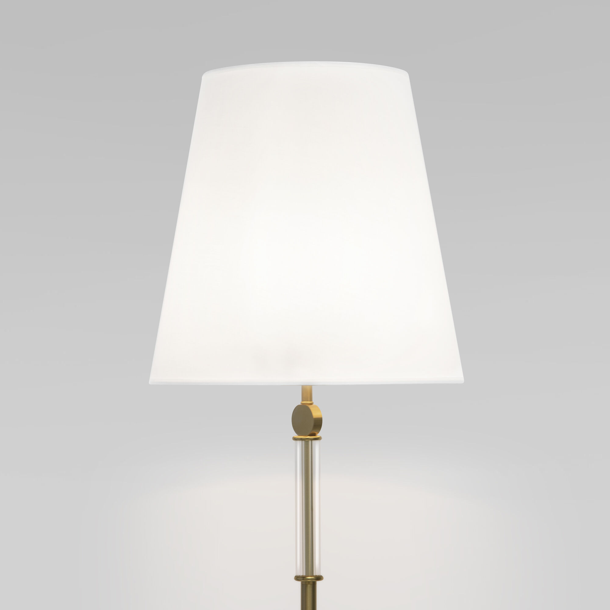 Напольный светильник с тканевым абажуром Eurosvet Conso 01146/1 латунь. Фото 4