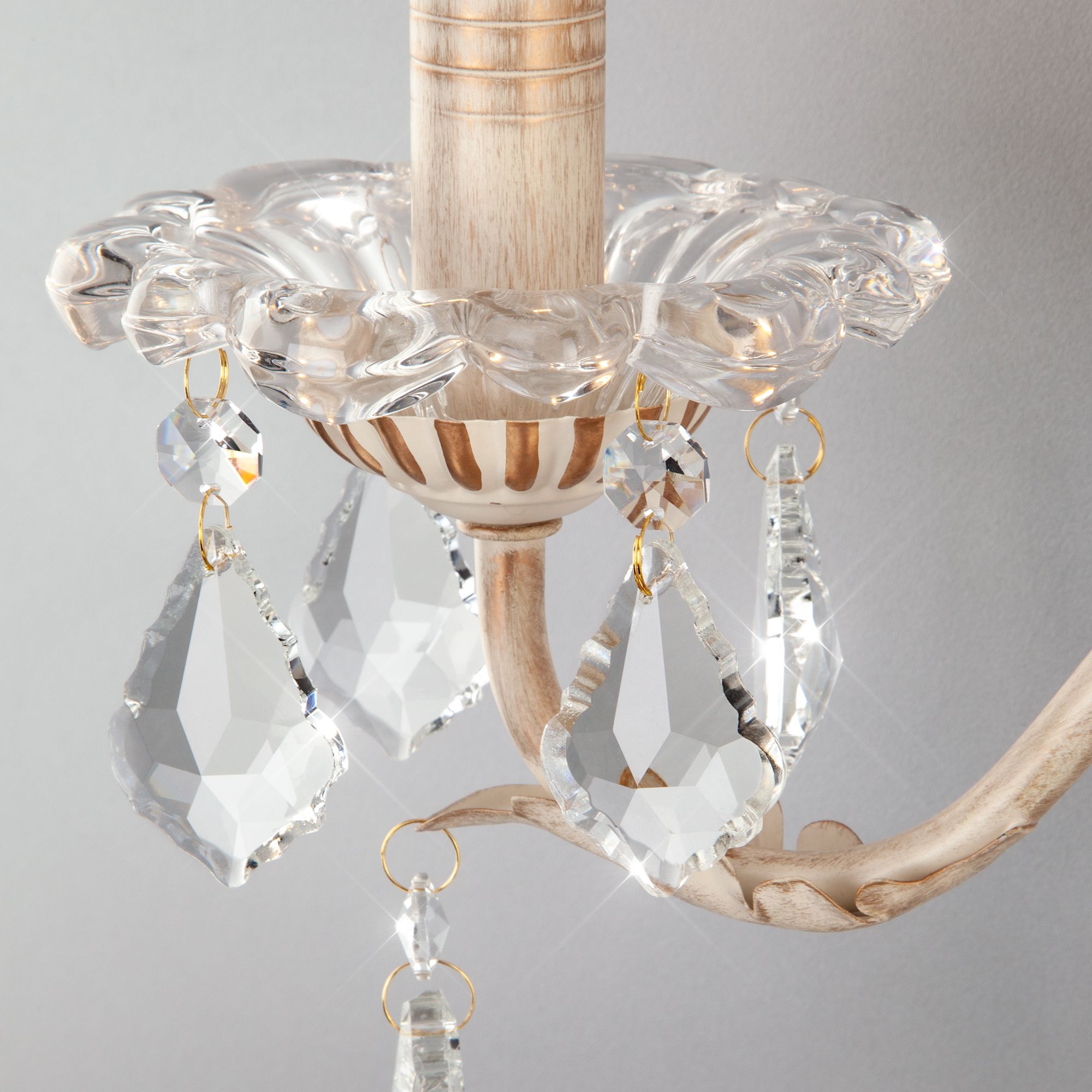 Настенный светильник Eurosvet Demma 3641/2 белый с золотом / прозрачный хрусталь. Фото 2