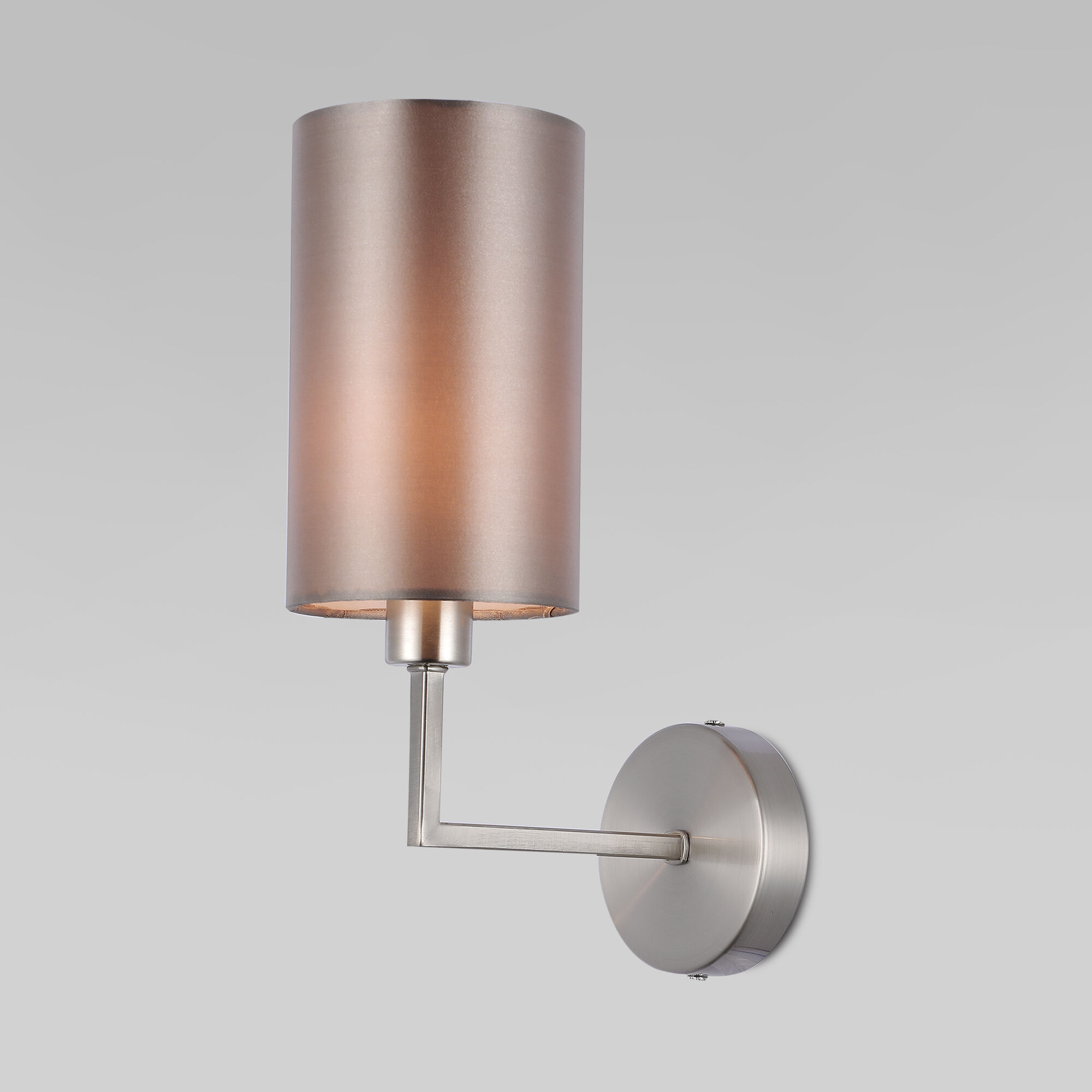 Настенный светильник с тканевым абажуром Eurosvet Soffio 60134/1 никель. Фото 1