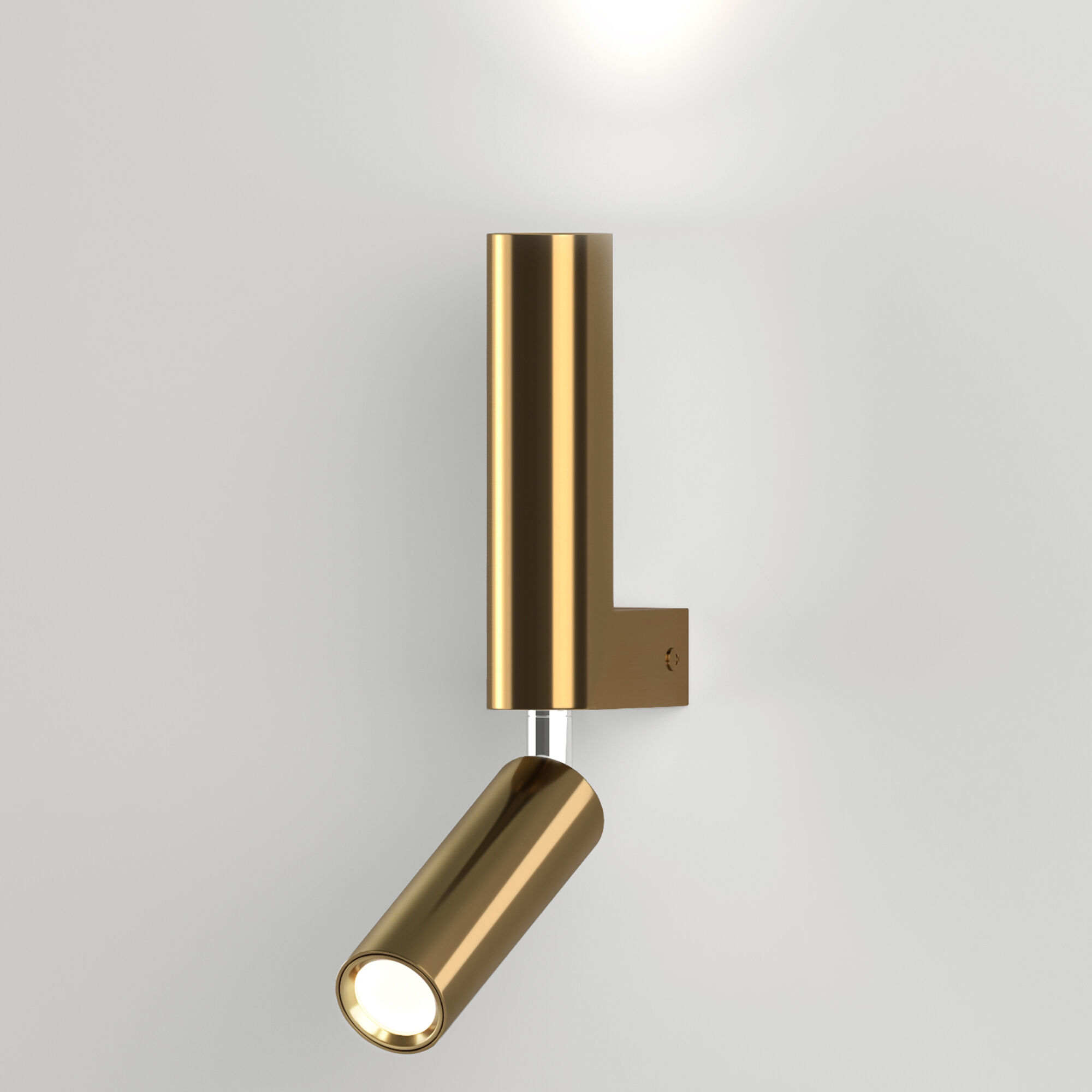 Настенный светодиодный светильник в стиле лофт Eurosvet Pitch 40020/1 LED латунь. Фото 1