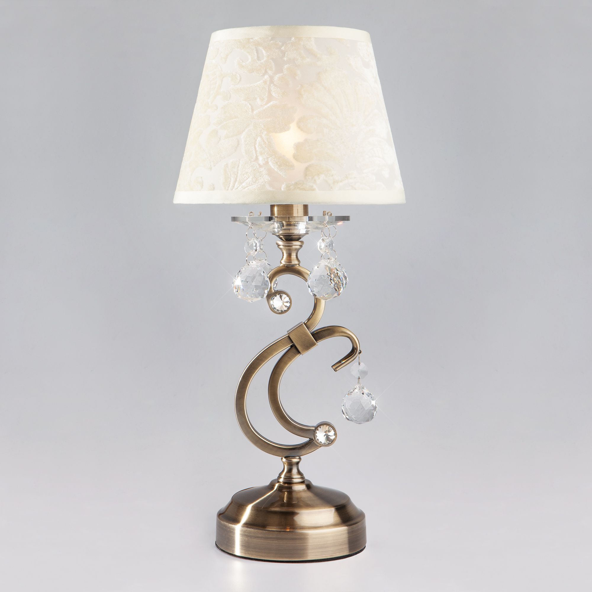 Классическая настольная лампа Eurosvet Eileen 1448/1T античная бронза. Фото 1