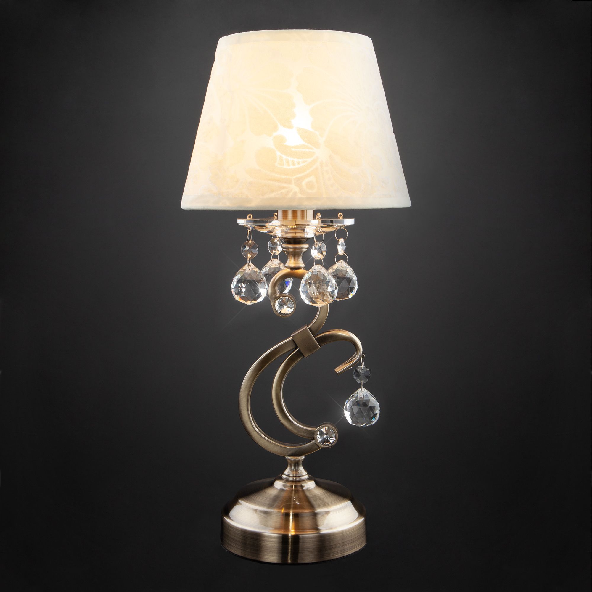 Классическая настольная лампа Eurosvet Eileen 1448/1T античная бронза. Фото 3