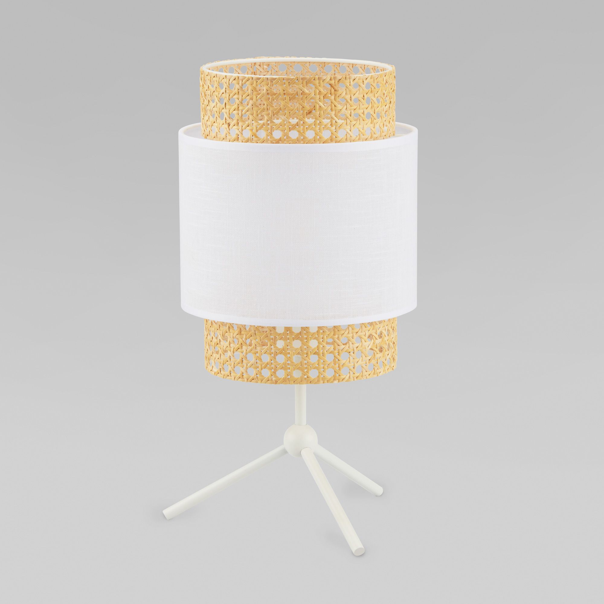 Настольный светильник с тканевым абажуром TK Lighting Boho 6565 Boho White. Фото 1