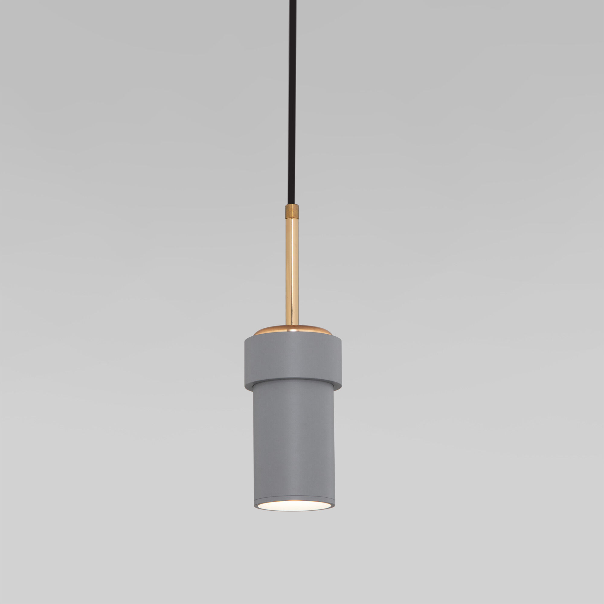 Подвесной светильник с металлическим плафоном Eurosvet Pebble 50264/1 серый. Фото 4