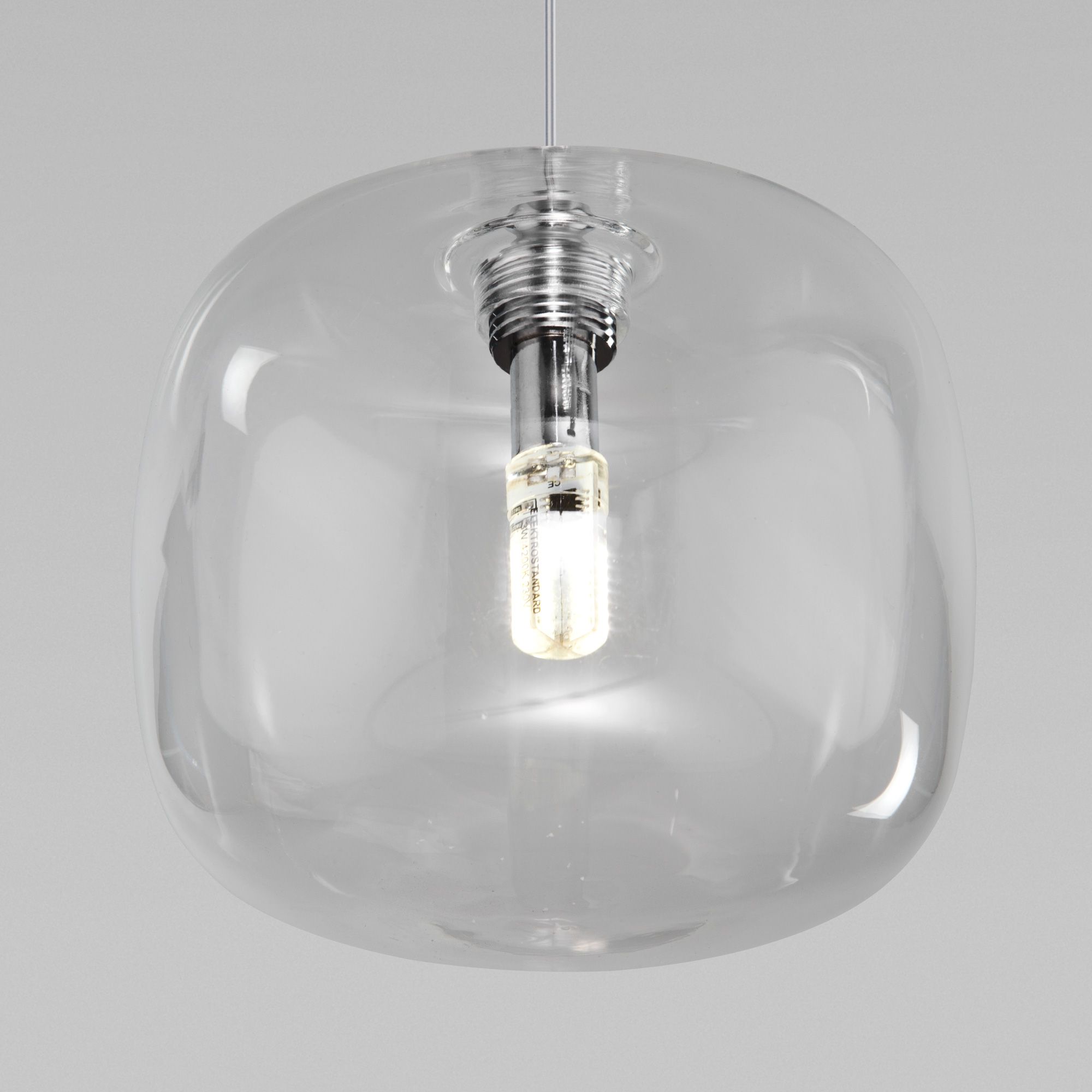 Подвесной светильник со стеклянным плафоном Eurosvet Jar 50128/1 хром. Фото 4