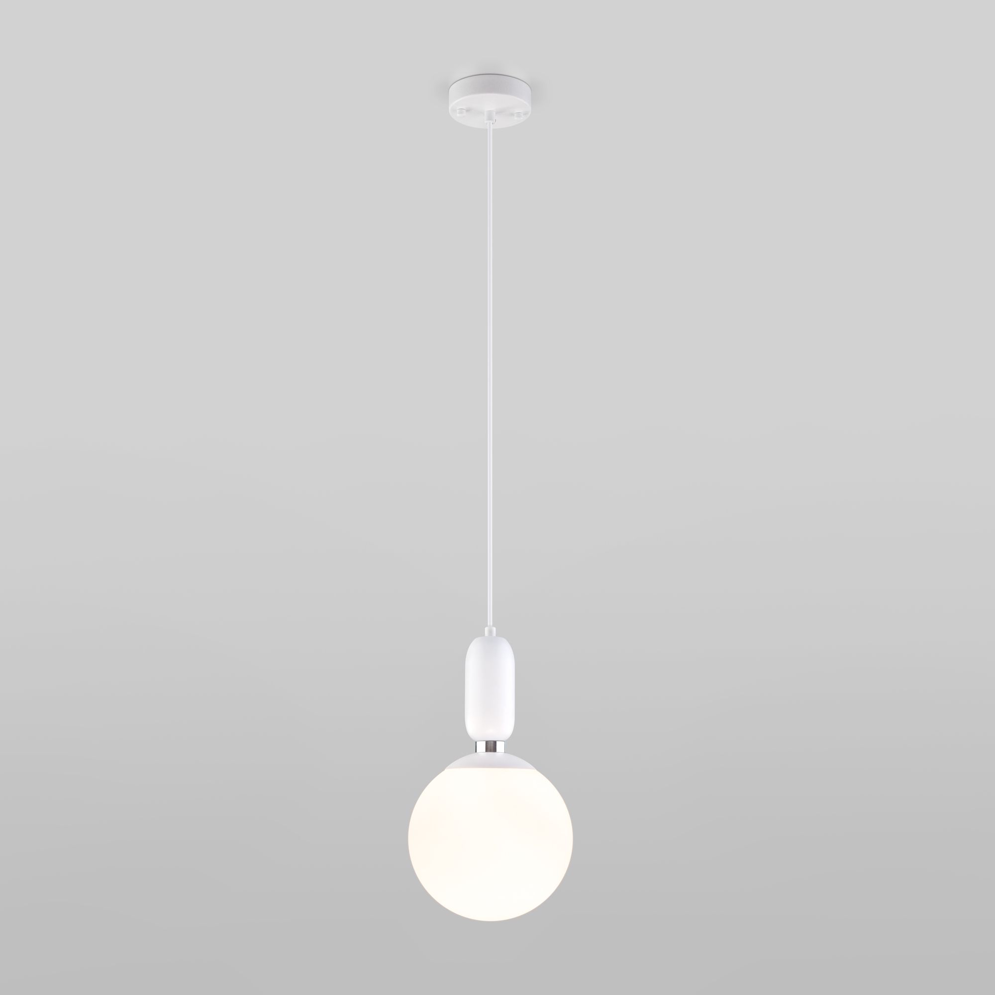 Подвесной светильник со стеклянным плафоном Eurosvet Bubble 50197/1 белый. Фото 2