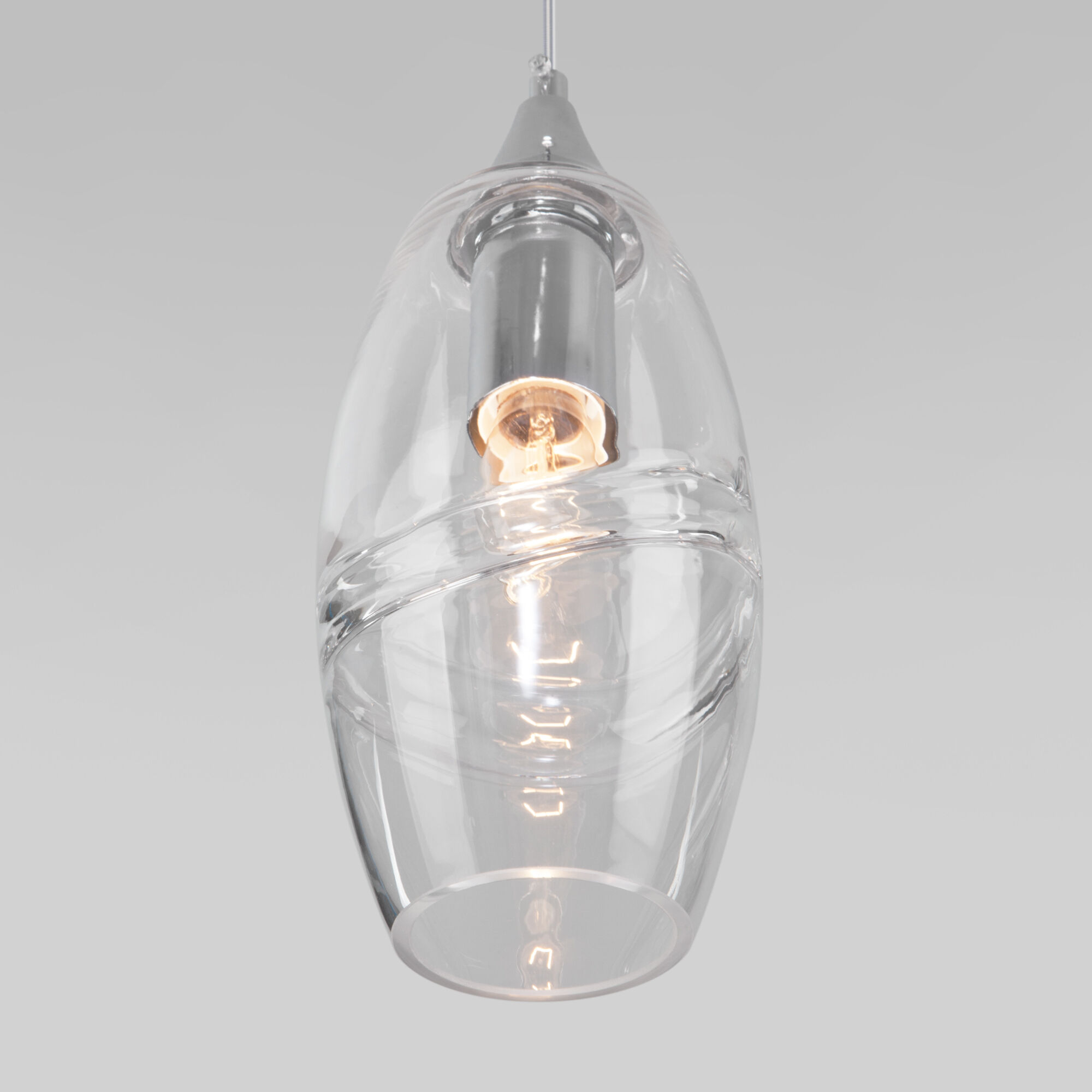 Подвесной светильник со стеклянным плафоном Eurosvet Lotus 50222/1 прозрачный. Фото 3