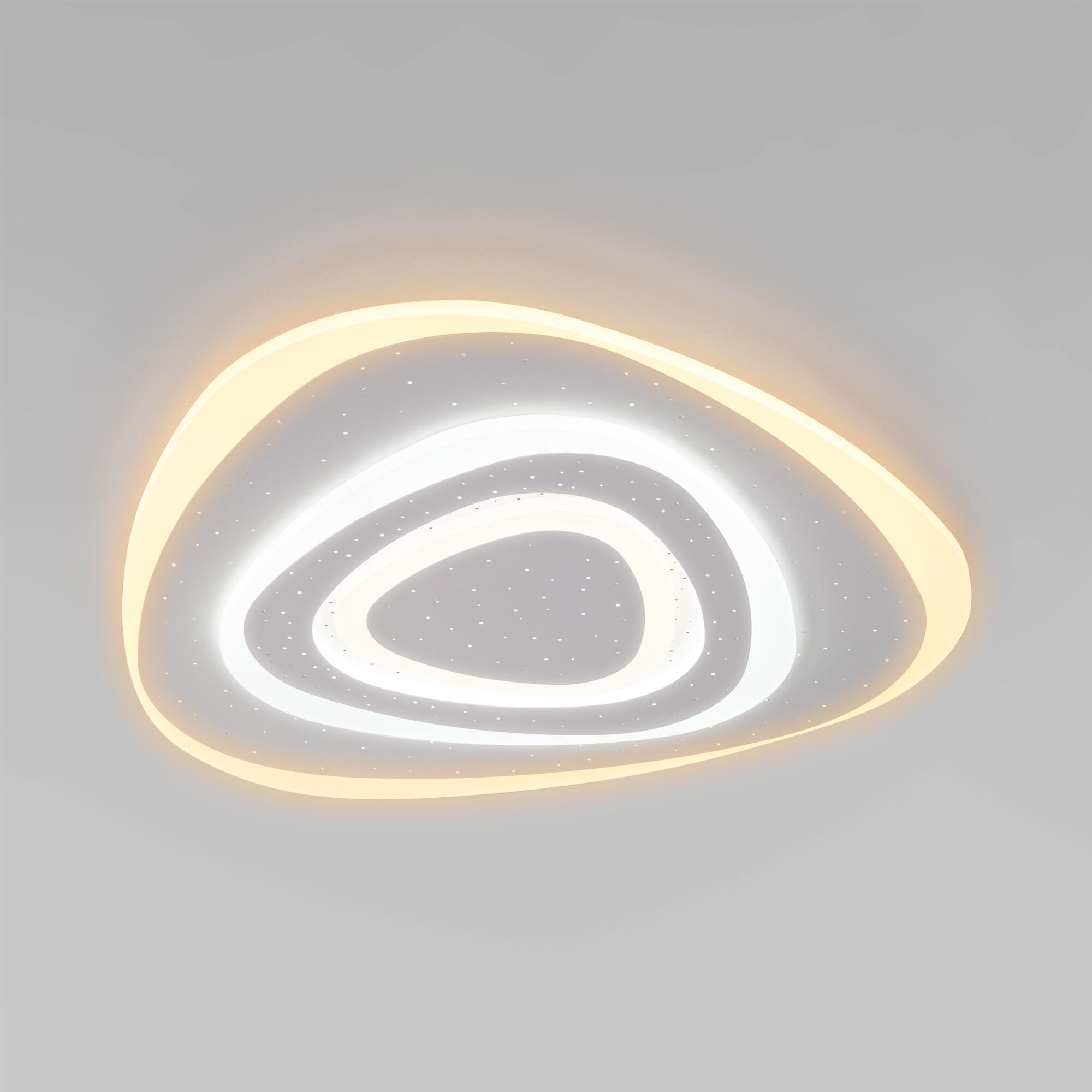 Потолочный светодиодный светильник с регулировкой яркости и цветовой температуры Eurosvet Siluet 90115/6 белый. Фото 1