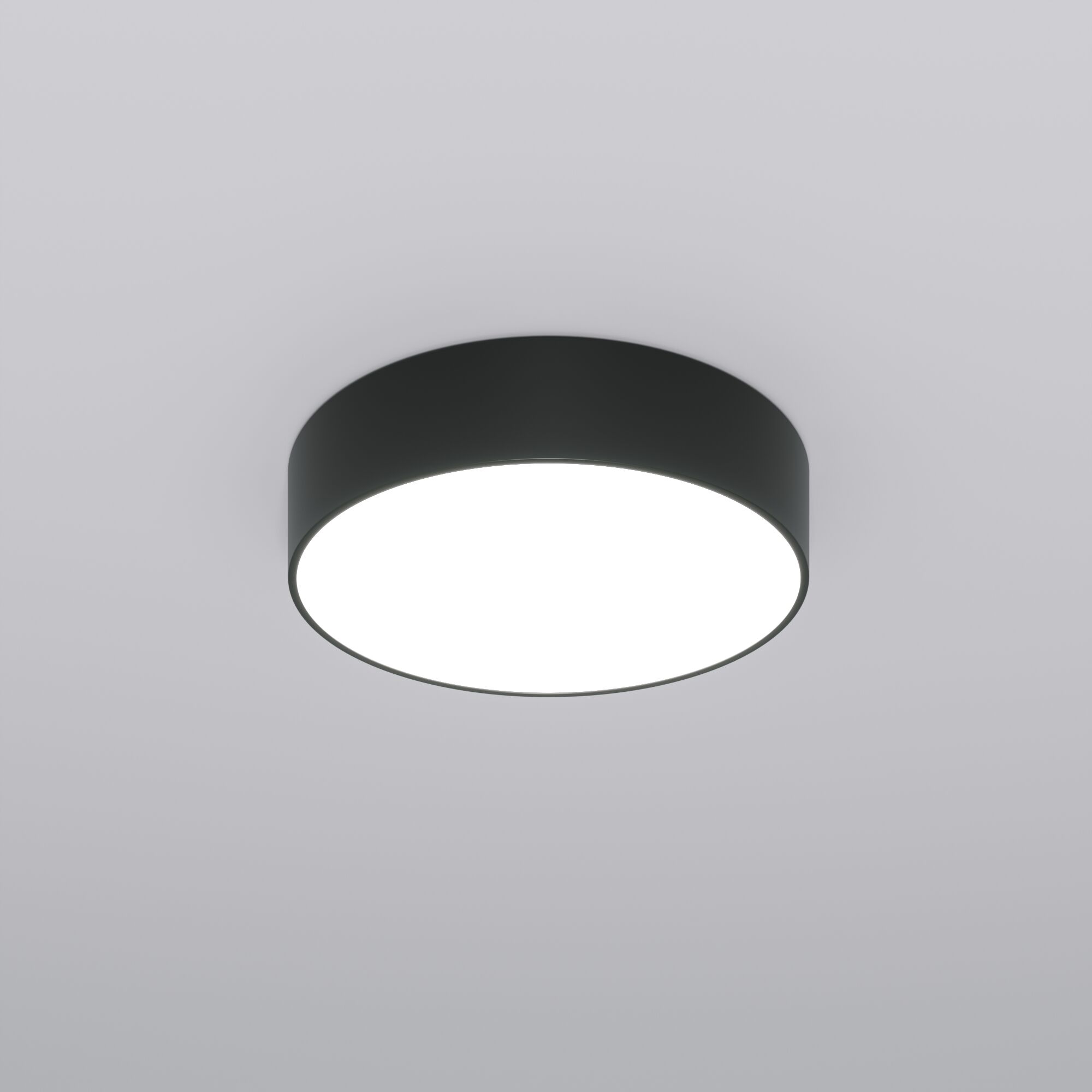 Потолочный светодиодный светильник с регулировкой яркости и цветовой температуры Eurosvet Entire 90318/1 черный. Фото 1