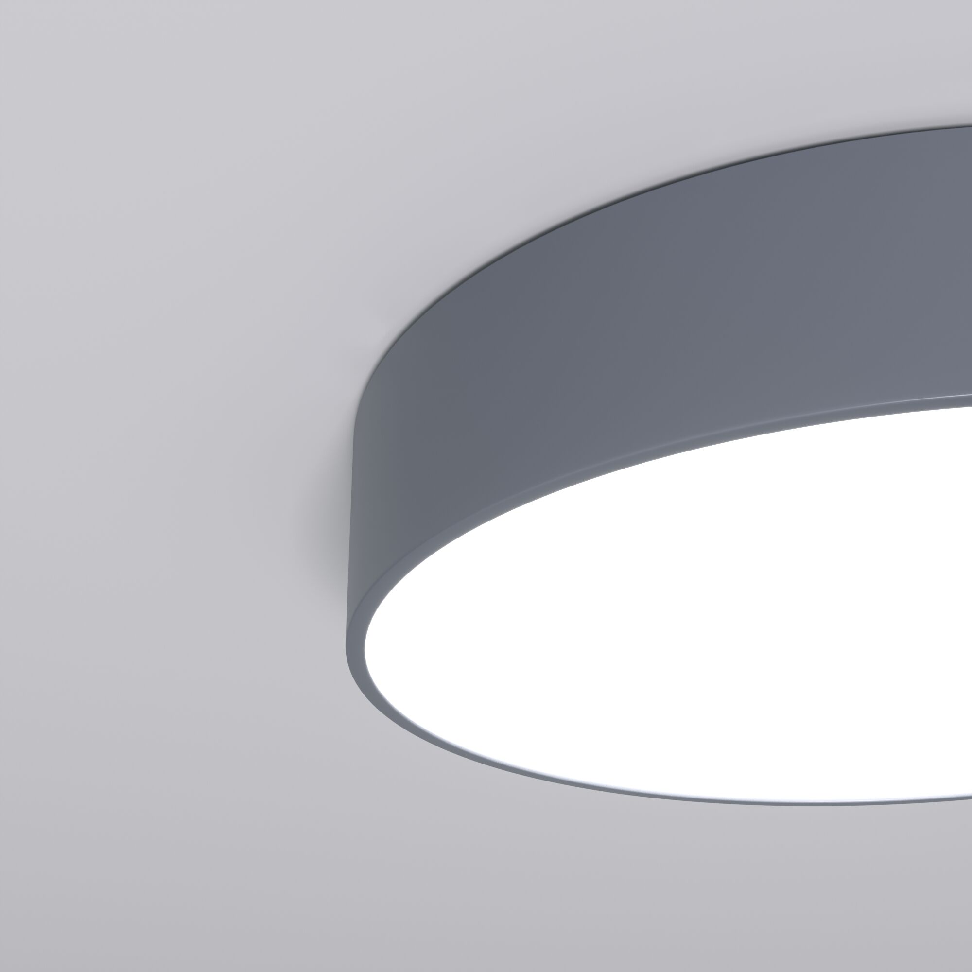 Потолочный светодиодный светильник с регулировкой яркости и цветовой температуры Eurosvet Entire 90318/1 серый. Фото 3