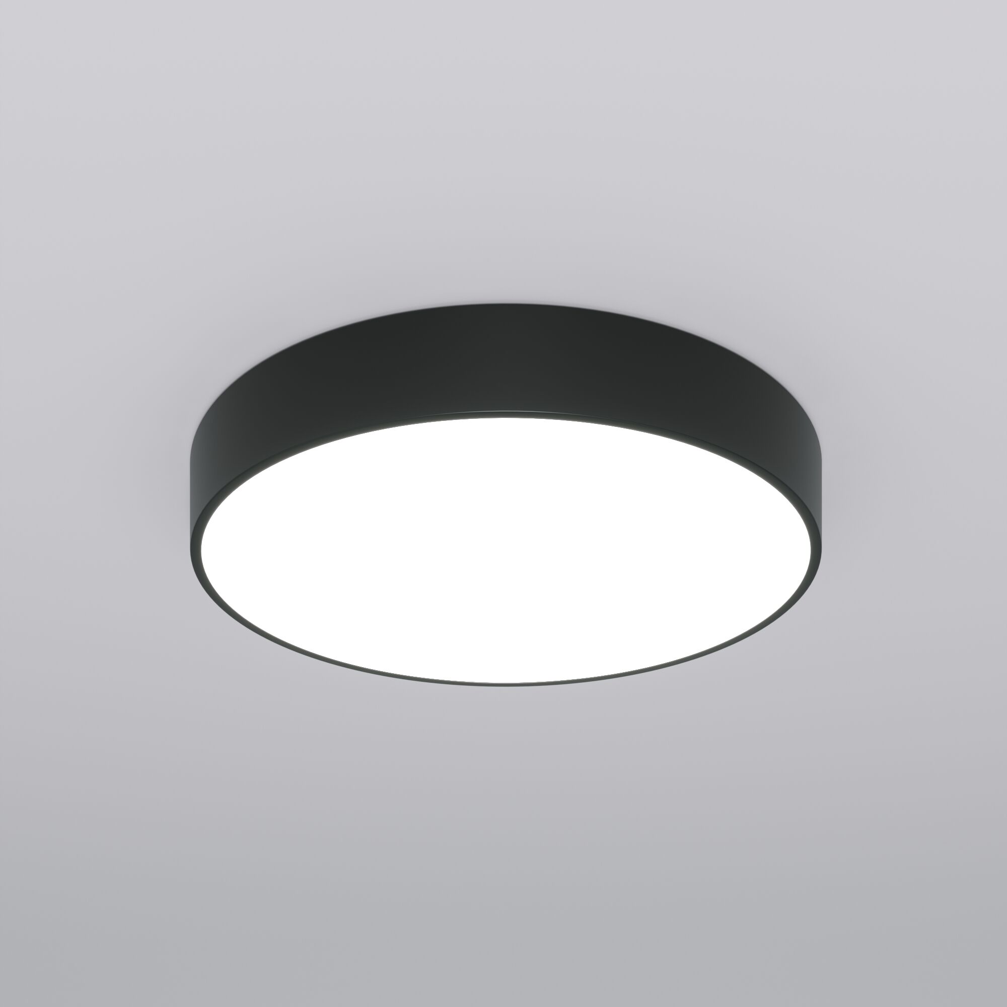 Потолочный светодиодный светильник с регулировкой яркости и цветовой температуры Eurosvet Entire 90319/1 черный. Фото 1