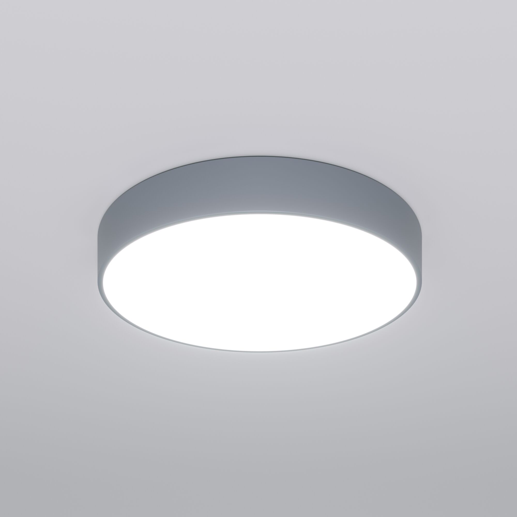 Потолочный светодиодный светильник с регулировкой яркости и цветовой температуры Eurosvet Entire 90319/1 серый. Фото 1