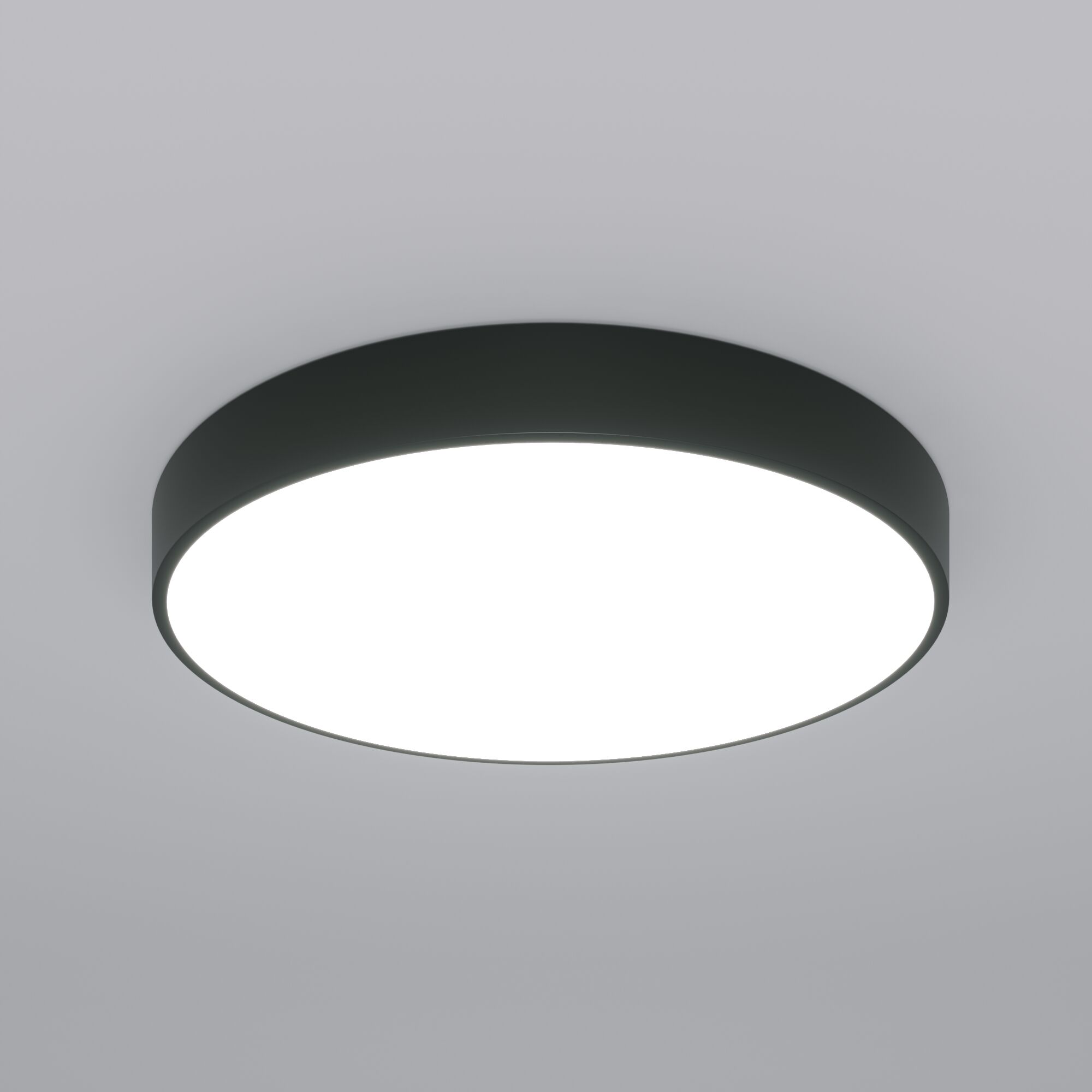 Потолочный светодиодный светильник с регулировкой яркости и цветовой температуры Eurosvet Entire 90320/1 черный. Фото 1