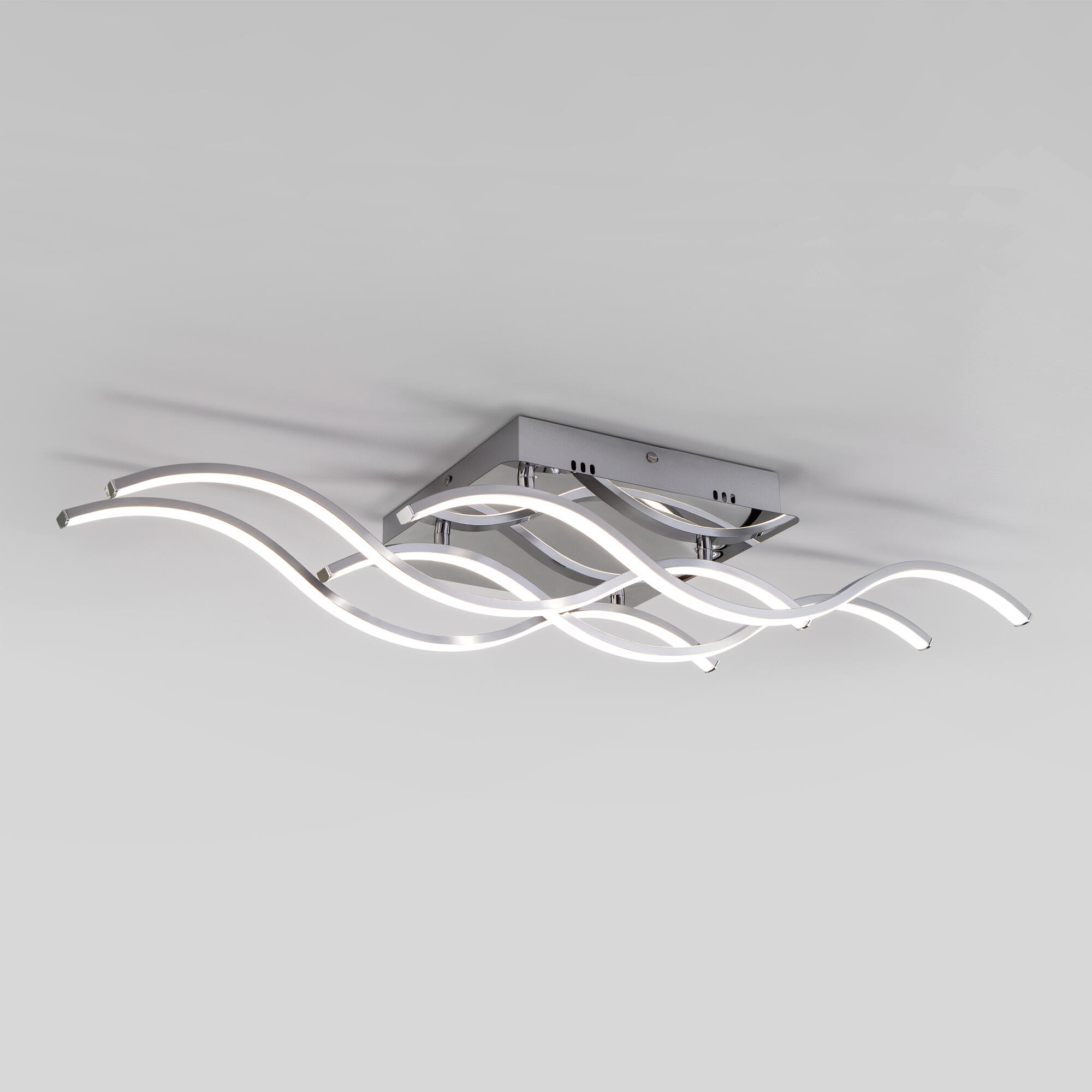 Потолочный светодиодный светильник в стиле минимализм Eurosvet Сидней 90022/4 хром. Фото 2