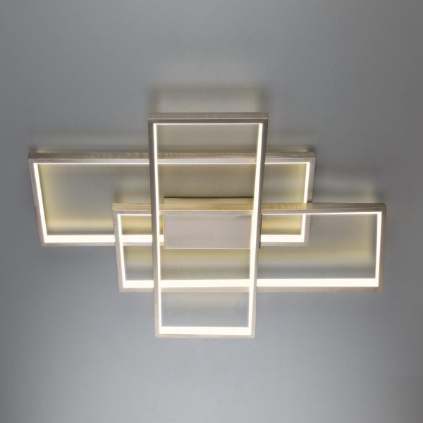 Потолочный светодиодный светильник в стиле минимализм Eurosvet Direct 90177/3 сатин-никель. Фото 3