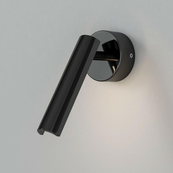 Настенный светодиодный светильник в стиле минимализм 20126/1 LED черный жемчуг
