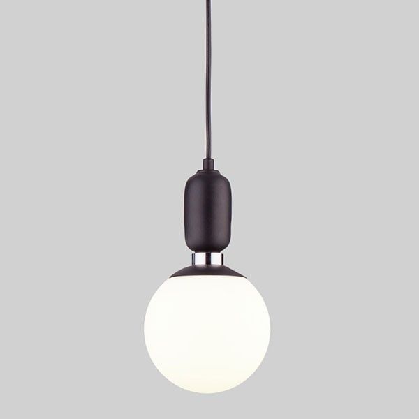 Подвесной светильник со стеклянным плафоном 50158/1 черный