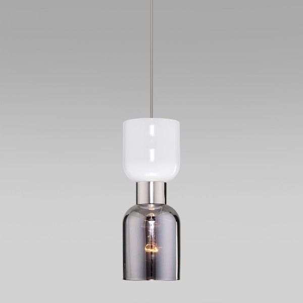 Подвесной светильник со стеклянными плафонами 50118/1 никель