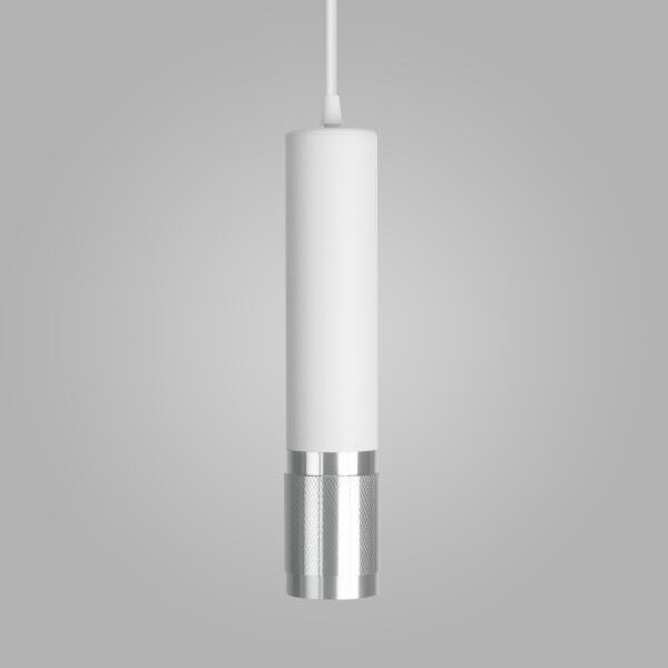 Подвесной светильник в стиле лофт DLN108 GU10 белый/серебро