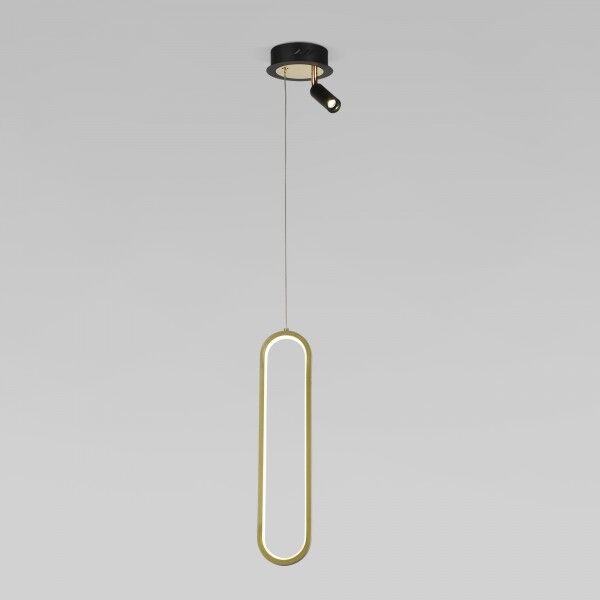 Подвесной светодиодный светильник в стиле минимализм 90269/1 черный/золото