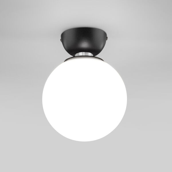 Потолочный светильник со стеклянным плафоном 30197/1 черный