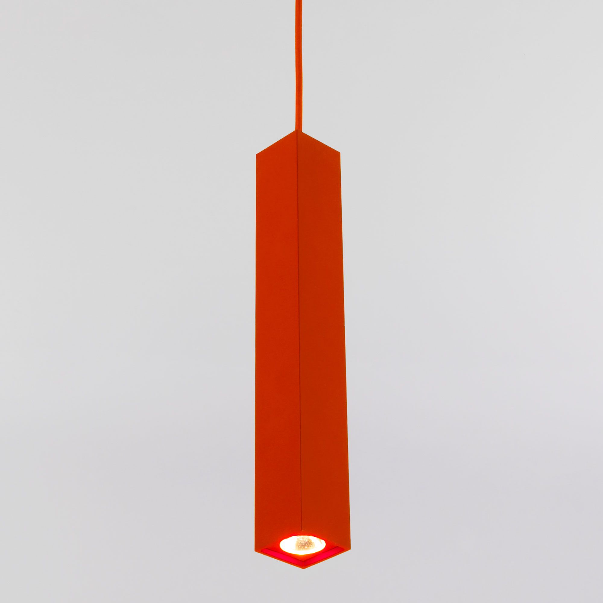 Светодиодный подвесной светильник Eurosvet Cant 50154/1 LED красный. Фото 1