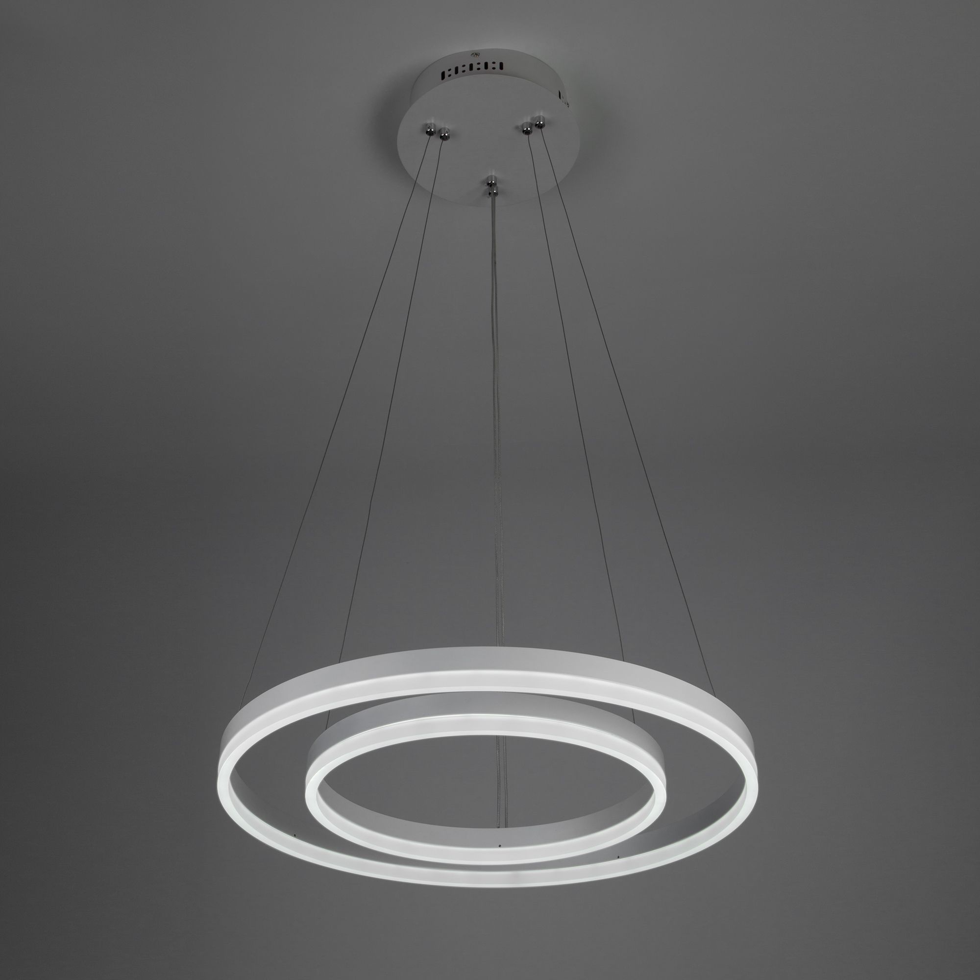 Светодиодный подвесной светильник с пультом  Saturn 90078/2 белый. Фото 6