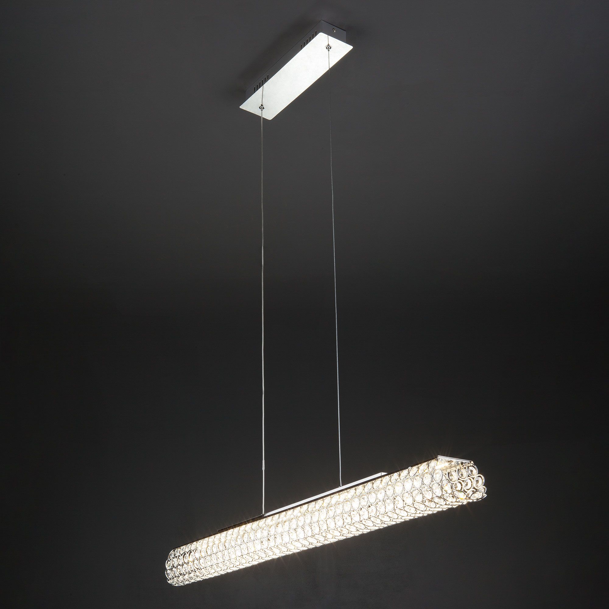 Светодиодный подвесной светильник с хрусталем Eurosvet Azhur 90075/1 хром. Фото 3