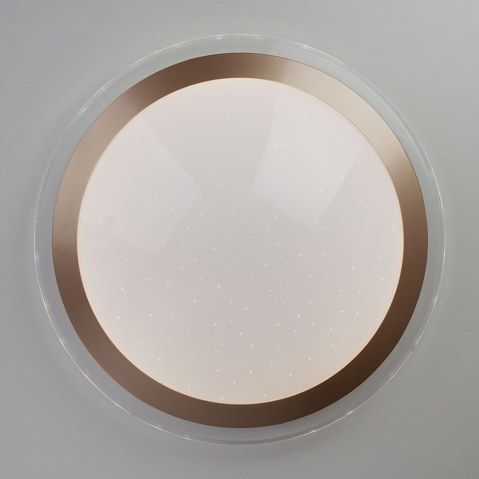 Светодиодный круглый светильник с пультом  Fusion 40003/1 LED матовое золото. Фото 2