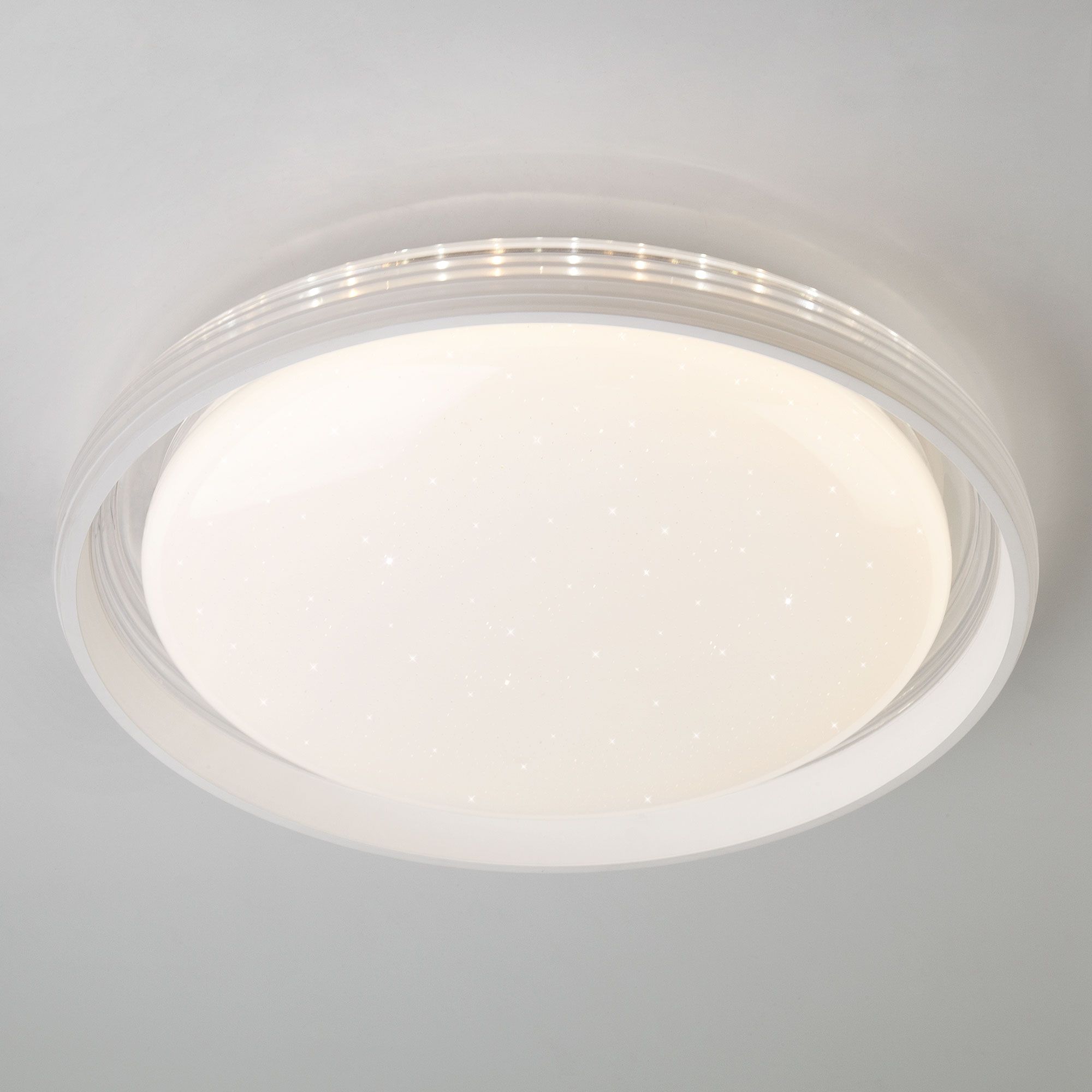 Потолочная светодиодная люстра с пультом  Glow 40016/1 LED белый. Фото 1