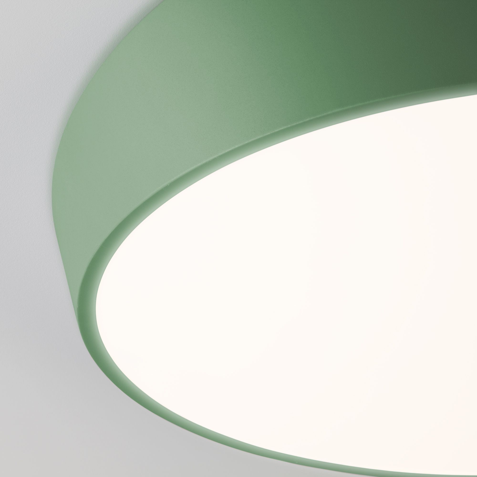 Светодиодный круглый светильник с пультом Eurosvet Visual 90113/1 зеленый. Фото 3