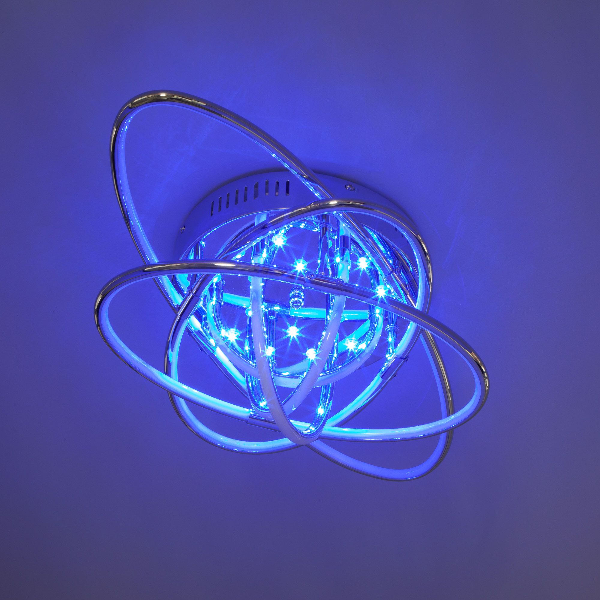 Светодиодный потолочный светильник с пультом Eurosvet Jupiter 90132/9 хром. Фото 8