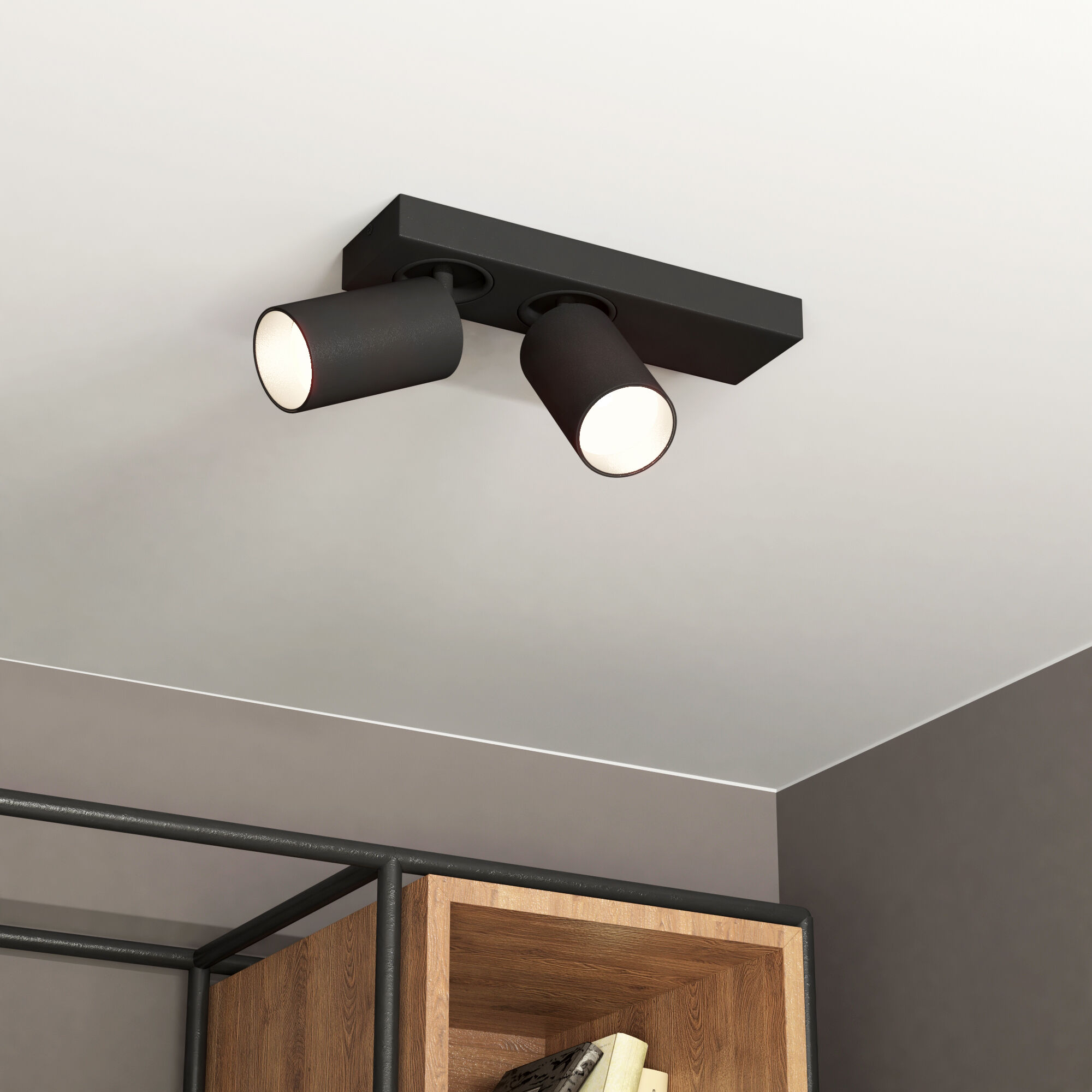 Светодиодный светильник в стиле минимализм Eurosvet Flank 20139/2 LED черный. Фото 2