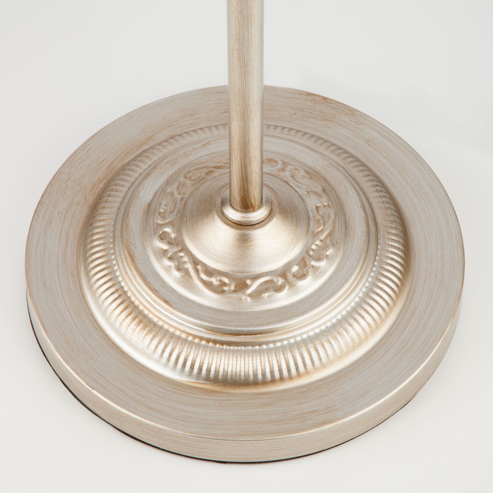 Торшер классический с абажуром Eurosvet Liona 01052/1 серебро. Фото 4