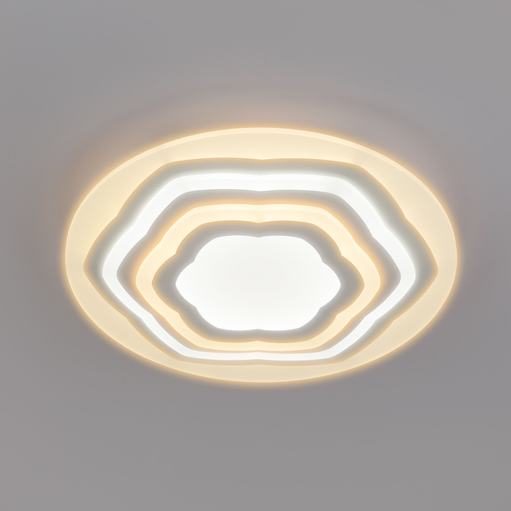 Потолочный светодиодный светильник с пультом управления Eurosvet Siluet 90117/4 белый. Фото 1