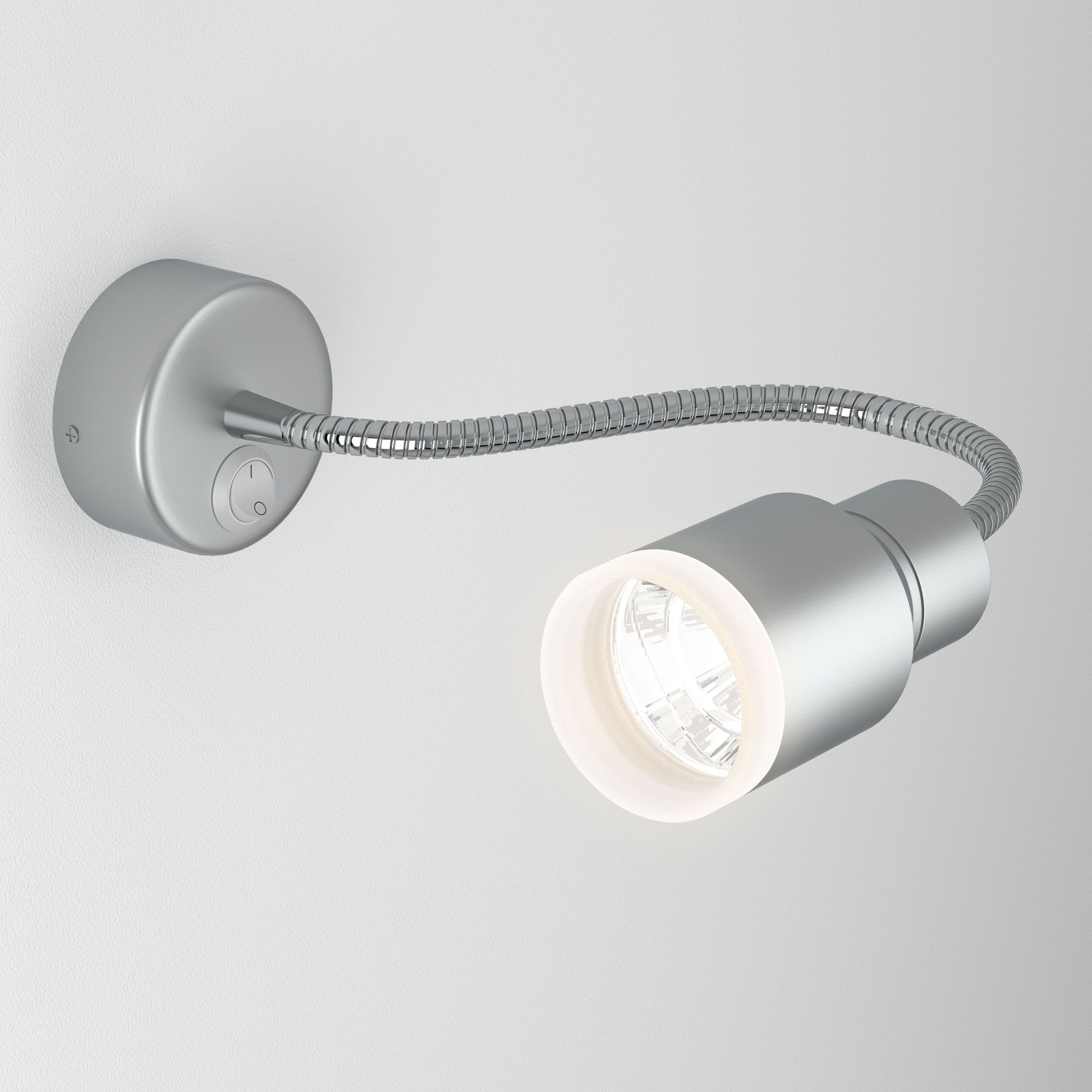 Настенный светодиодный светильник с поворотным плафоном Molly LED Elektrostandard Molly MRL LED 1015 серебро. Фото 2