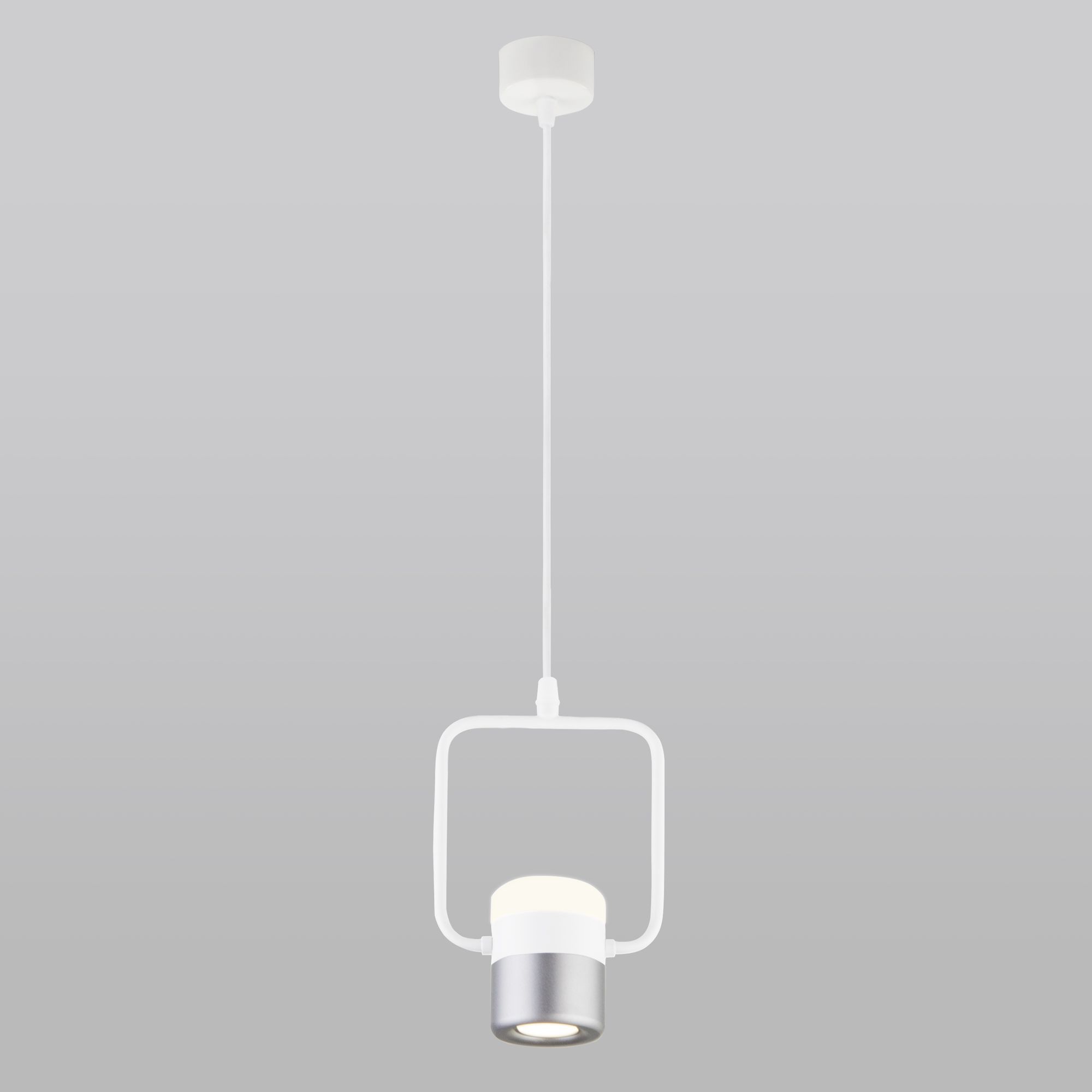 Подвесной светильник Eurosvet Oskar 50165/1 LED белый / серебро. Фото 4