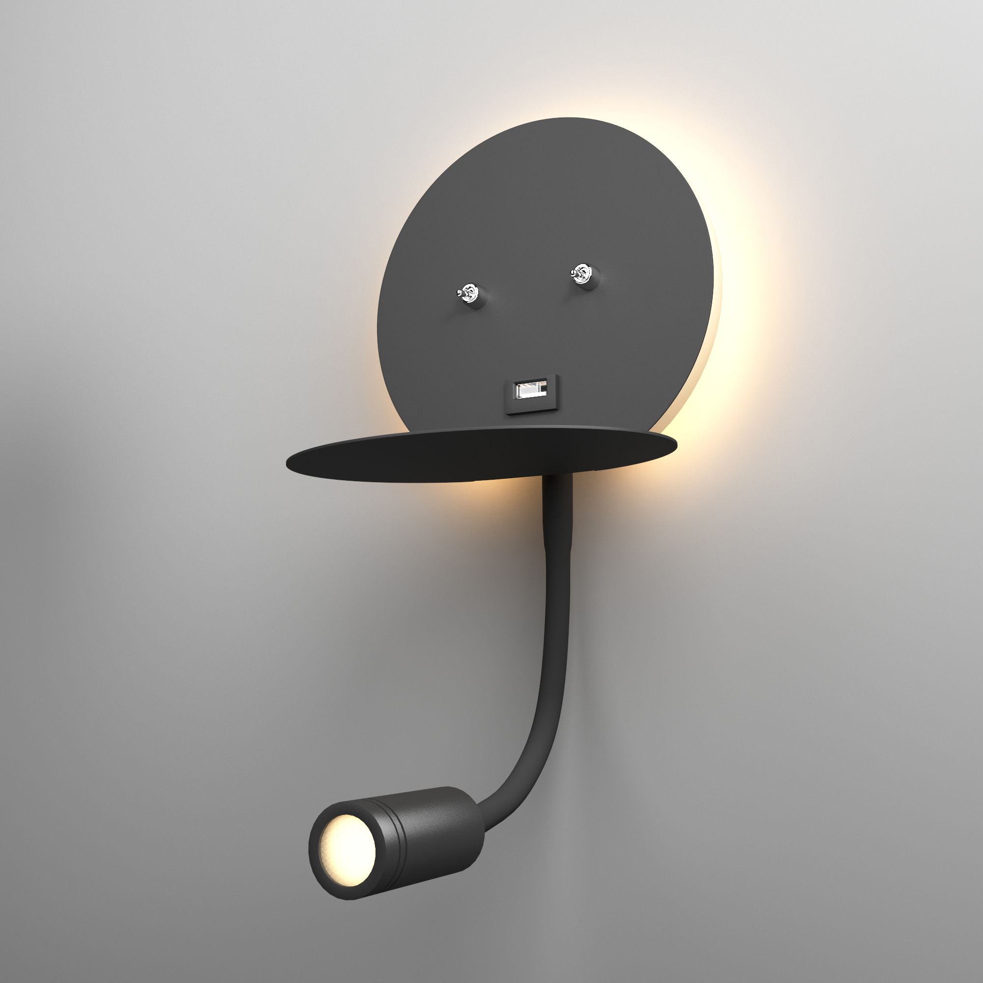 Настенный светодиодный светильник Lungo LED Elektrostandard Lungo MRL LED 1017  чёрный. Фото 1